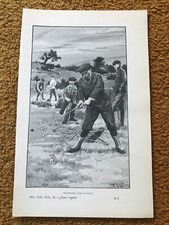 1900 small print - beginning the waggle  ! golf