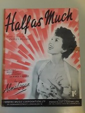 Alma Cogan  - Half As Much - Sheet Music
