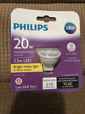 PHILIPS - Bright White MR11 GU4 BiPin LED Volt Indoor Outdoor Light Bulb | eBay