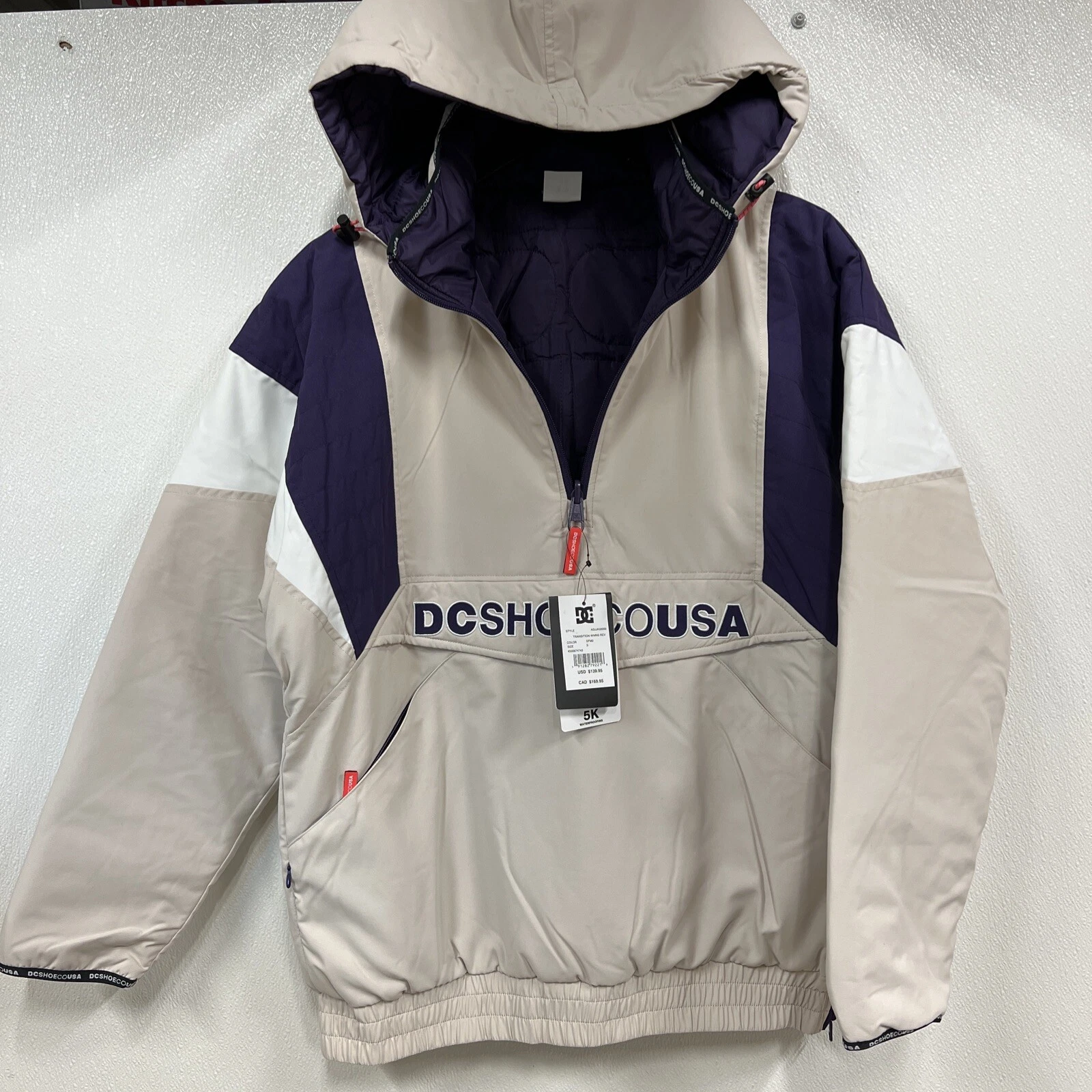 DC Men's Size S Transition Reversible Waterproof Anorak Pullover Jacket #Z4C
Opens in a new window o