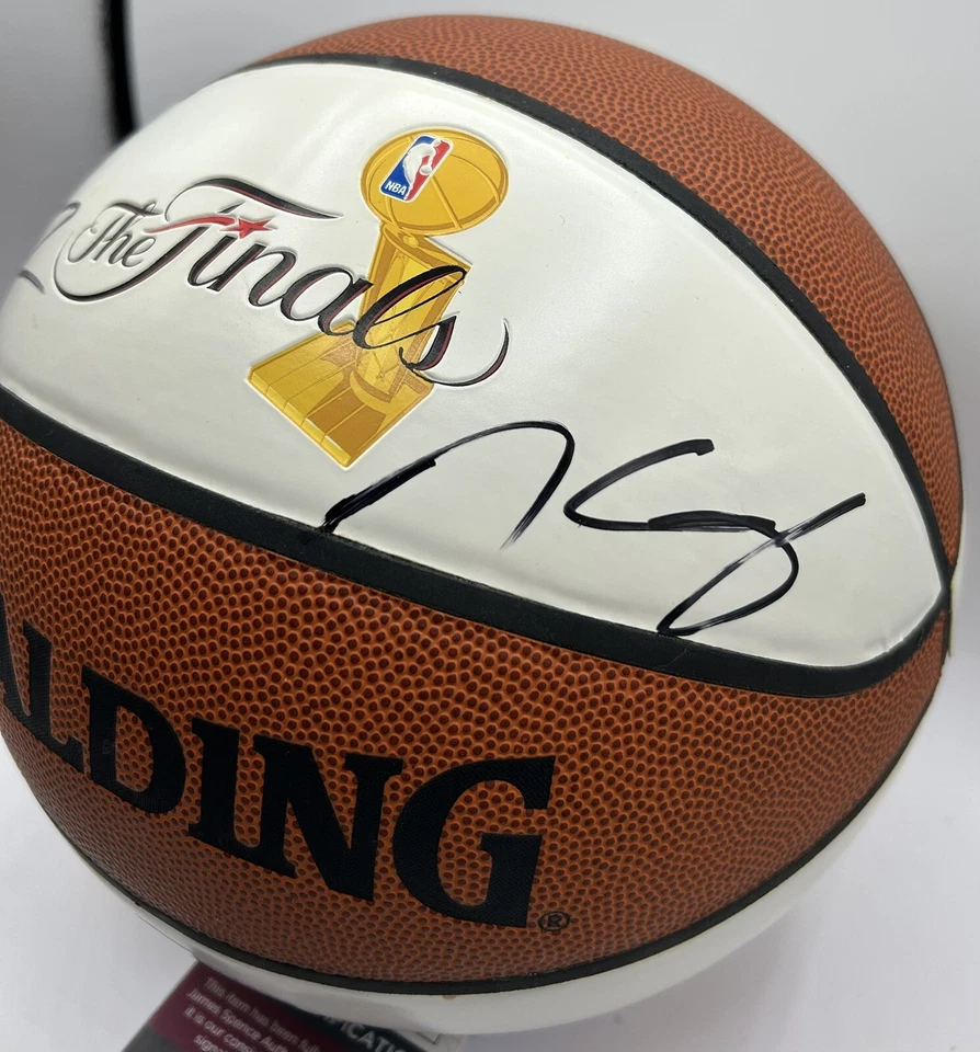 Kevin Durant & Klay Thompson Signed NBA Finals Basketball Auto Warriors JSA COA - Image 2 of 4