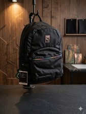PUMA Black Backpack Zip Closure Padded Adjust...