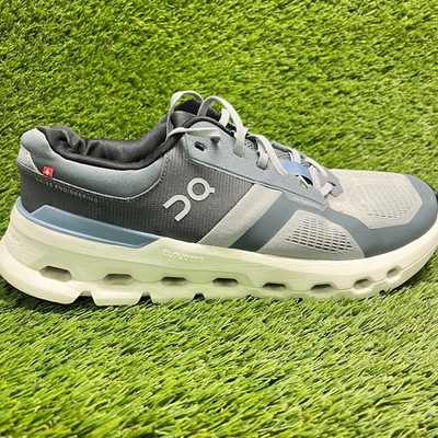 On Cloudrunner 2 Mens Size 12.5 Gray Blue White Athletic Running Shoes Sneakers