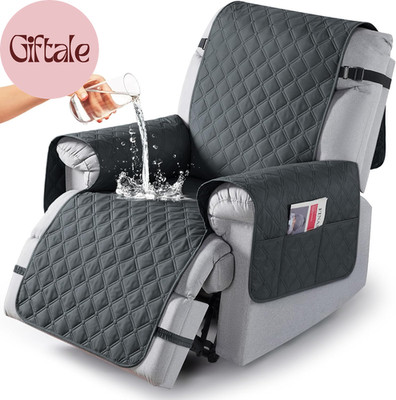 100% Waterproof Recliner Covers, Recliner Sofa Covers with Leg Straps, Reversibl