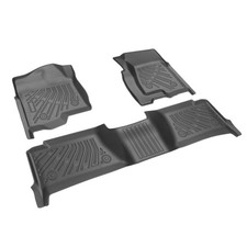 For Chevy Silveradogmc Sierra 1999-06 07 Tpe Black 2 Row 3pcs Floor Mats Liner For Chevy Silveradogmc Sierra 1999-06 07 Tpe Black 2 Row 3pcs Floor Mats Liner