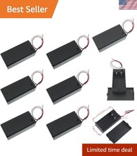 6PCS 9V Battery Holders with Switch   Safe and Durable ABS Boxes for Projects