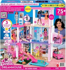 Barbie Dreamhouse (3.75-ft) 3-Story Dollhouse Playset with Pool & Slide