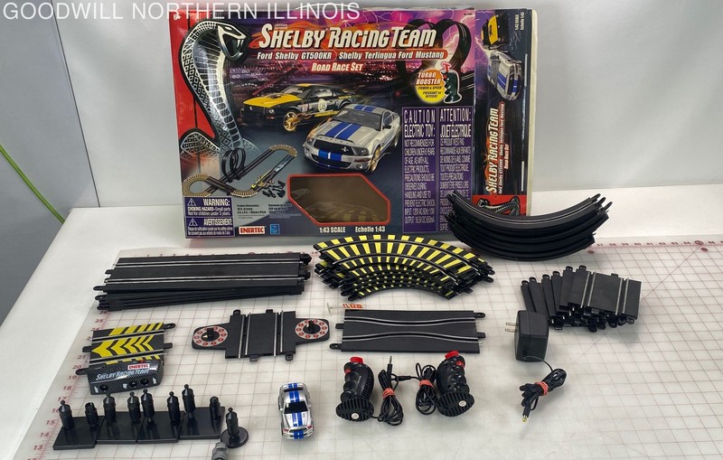 Enertec Shelby Racing Team GT500KR Road Race 1/43 Scale Slot Car Racing Set IOB