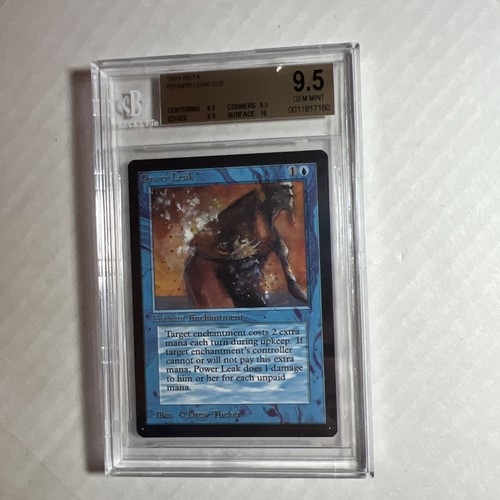 MTG Beta Power Leak BGS 9.5 Quad+ GEM MINT (10 surface) 1993