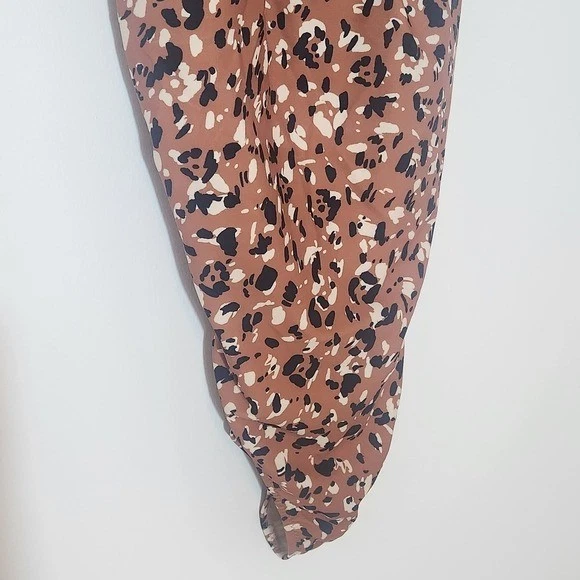 Traje de baño de una pieza con estampado de leopardo marrón marino antiguo nuevo con etiquetas talla pequeña Foto 3 de 4