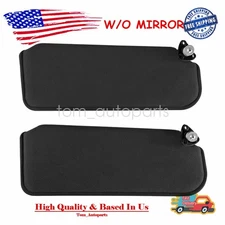 For 1993-2002 FIREBIRD CAMARO BLACK SUN VISOR SET W/O MIRROR PAIR Left & Right