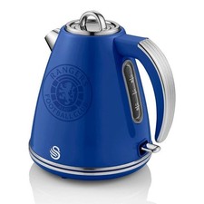 Swan Rangers Retro Jug Kettle 3000W 1.5 Litre Stainless Steel - Blue
