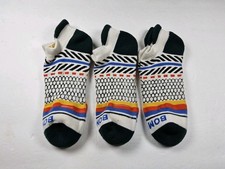 Bombas Original Pattern Lot Of 3 Pairs Ankle Socks Size Youth