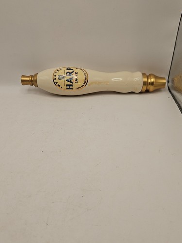 HARP LAGER Pub Ceramic Beer Keg Tap Handle Rat Rod Hot Rod Shifter Knob - Picture 19 of 19