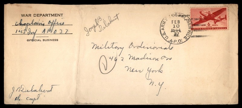 Mayfairstamps US 1944 War Dept APO 37 to NY NY Cover aaz_95627
