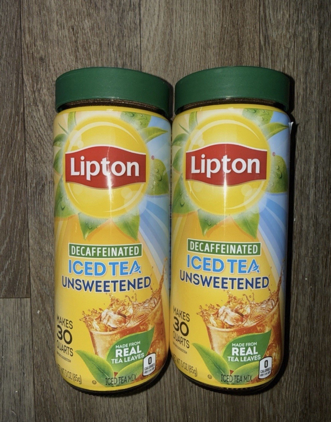 Unsweetened Decaffeinated Makes 30 Quarts Each Sealed