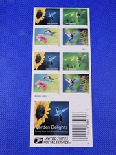 20 FOREVER FIRST CLASS LETTER STAMPS GARDEN DELIGHTS 2024 MNH BOOK HUMMINGBIRD 