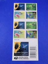 20 FOREVER FIRST CLASS LETTER STAMPS GARDEN DELIGHTS 2024 MNH BOOK HUMMINGBIRD 