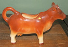 Vintage Mid-Century Ceramic Cow Creamer Japan Brown Cream Dairy Farm Animal — photo 3