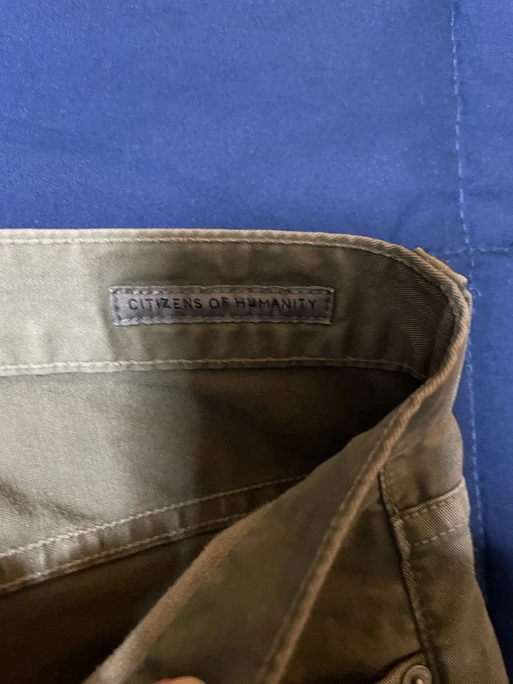 Citizens of Humanity C-of-H Man Core Jeans Mens 31x32 Green Stretch Denim USA - Image 4 of 4