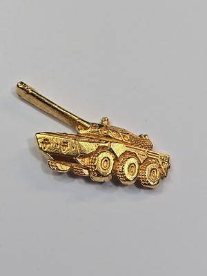 AMX-10 RC Lapel Pin French Armored Fighting Vehicle Gold Color Tank