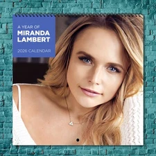 Miranda Lambert 2026 Wall Calendar, 12-Month Celebrity Photo Calendar