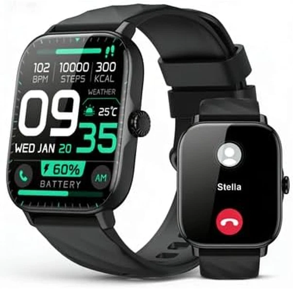 Smart Watches Fitness Tracker for Men Women (Make/Answer Calls), Steps Counter W