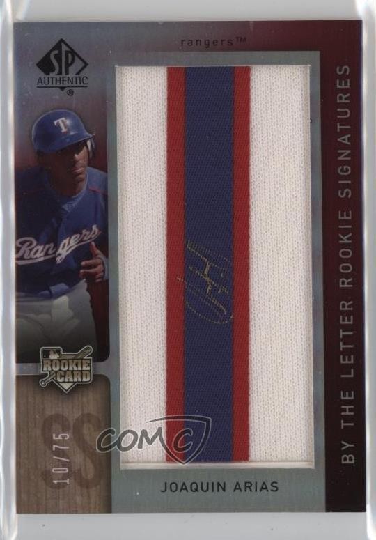 2007 SP Authentic By the Letter Signatures /75 Joaquin Arias Rookie Auto RC 11pj