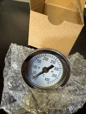 NEW BBQ SMOKER GRILL THERMOMETER TOOLS STAINLESS STEEL TEMPERATURE GUAGE 0-400