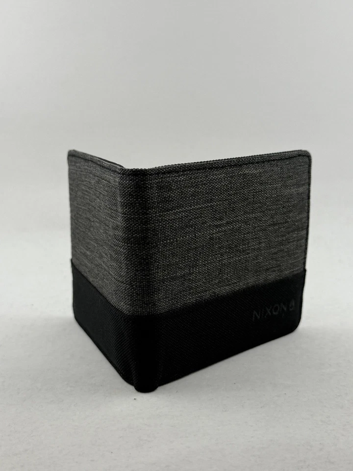 Nixon Atlas Nylon Showdown Bi-Fo Charcoal Heather Wallet C2467-168 - Image 4 of 4