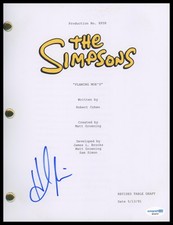 Hank Azaria "The Simpsons" AUTOGRAPH Signed Flaming Moe's Episode Script B ACOA