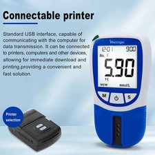 5-in-1 Blood Lipid Cholesterol Tester Home Use Monitor with 10 Test Strips Kit -