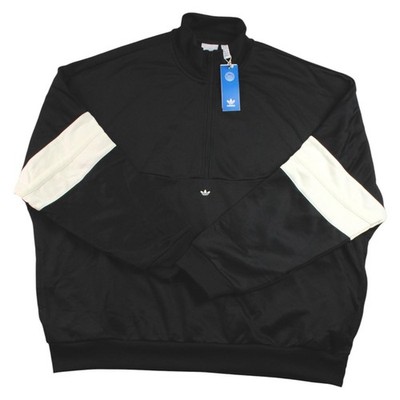 Adidas Originals Warm Up Jacket Mens 2XL Black White Half Zip Track Top $100 NEW