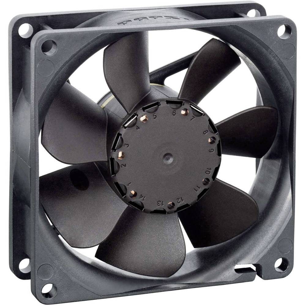 Ventilateur axial EBM Papst 8414N/2HP 24VDC 78 m3/h extracteur d'air industriel 80mm