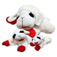 Plush Lambchop Dog Toy