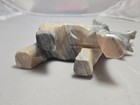 Vintage Hand Carved Onyx Marble Stone Elephant Trunk Up Tusks 5.5" Figurine — photo 4