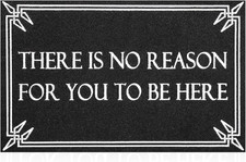 Door Mat Outdoor Indoor Welcome Black Doormats Funny There is 18"x28"