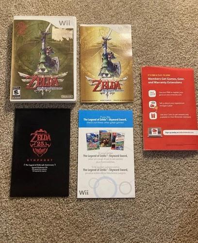 The Legend of Zelda: Skyward Sword [25th Anniversary Ed.] (Wii) W/ MANUAL NO CD