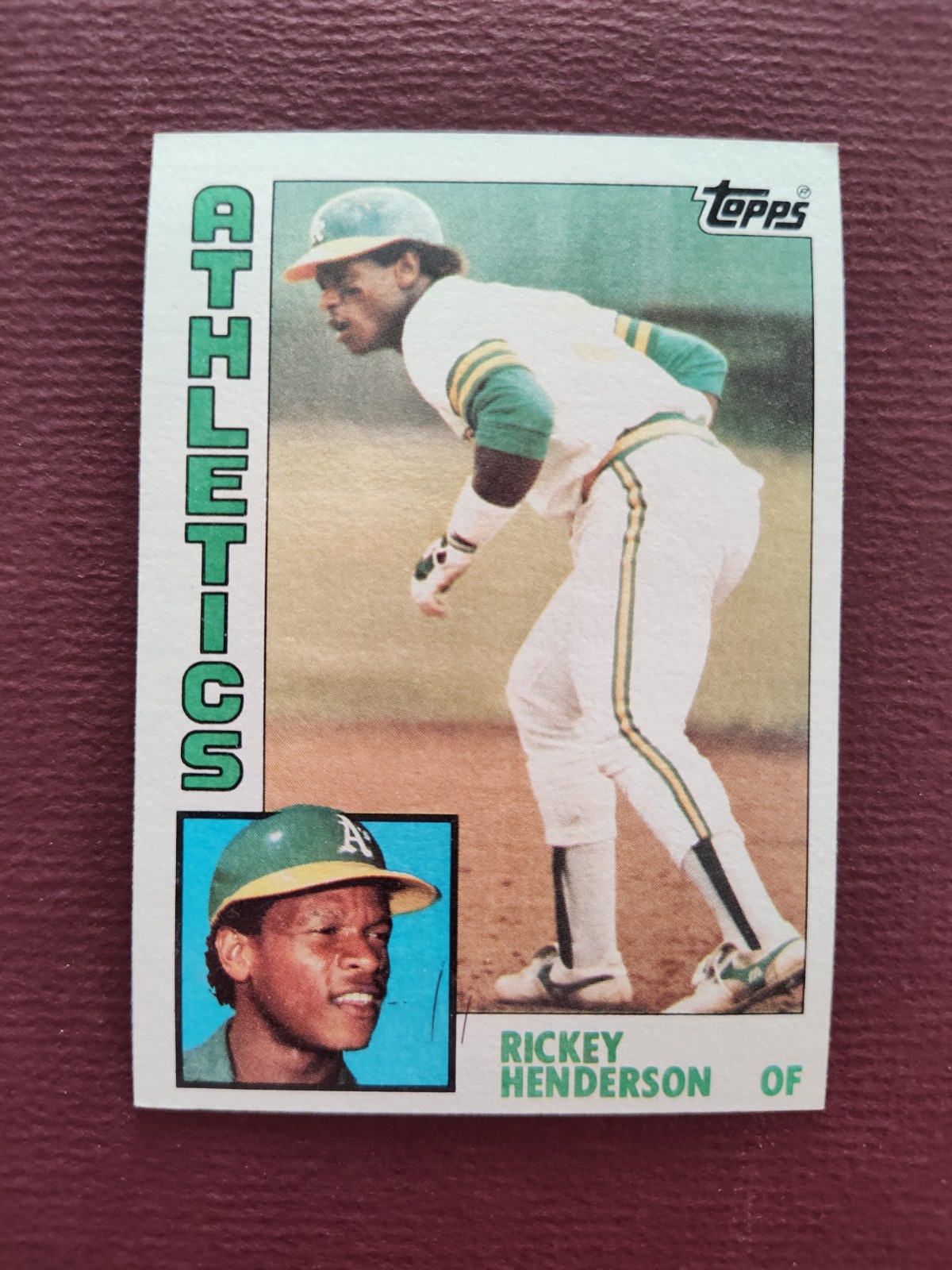 RICKEY HENDERSON Oakland A's 1984 TOPPS Baseball ⚾ Card #230