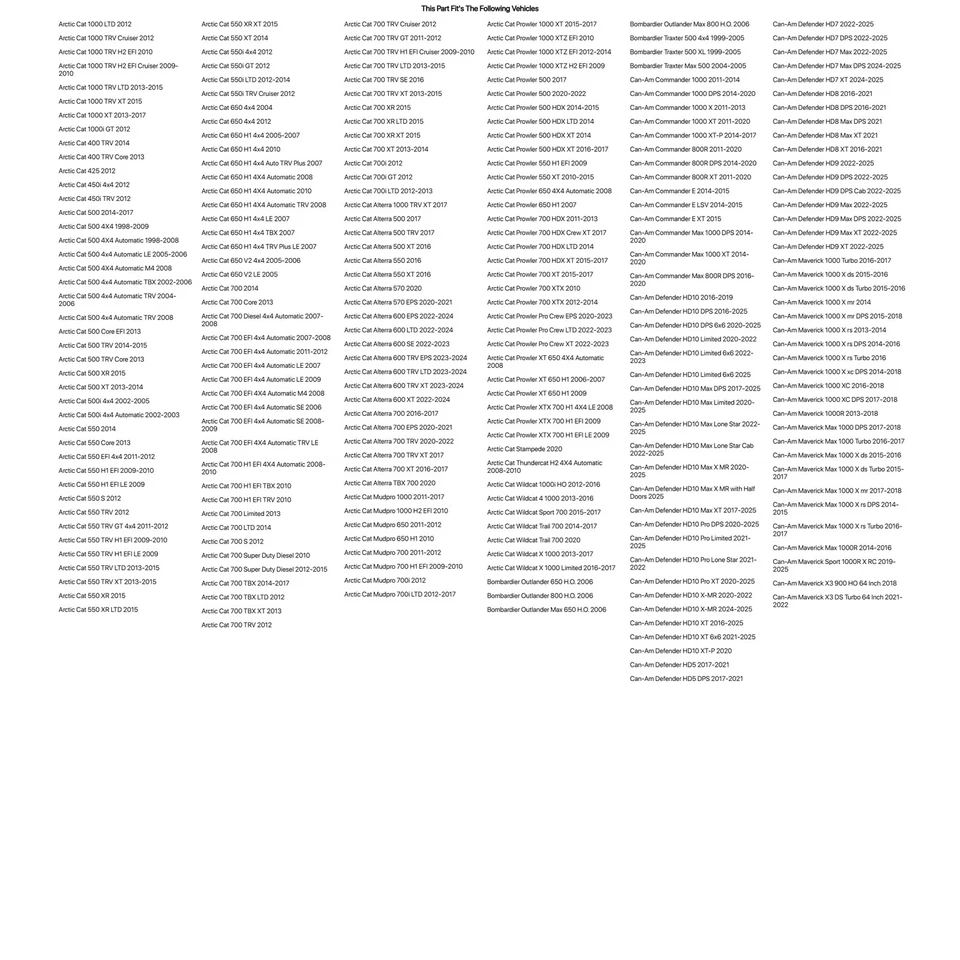 Tusk TriloBite® HD 8-Ply Tire 27x11-14 For ARCTIC CAT Prowler 550 XT 2010-2015 Foto 2 de 4