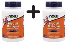 2 x NOW Foods BioCell Collagen Hydrolyzed Type II - 120 vcaps (454,26 EUR/kg)