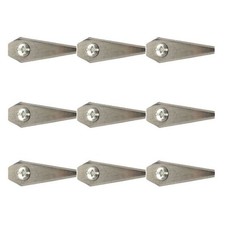 Lames en acier inoxydable rev??tues de titane pour tondeuse ?? gazon robotis??e