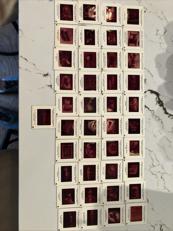 Lot 41x King Tut 35mm Film Slide Photos MMA 1976 Cairo Egypt Tutankhamun Photos
