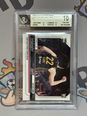 #ad 2024 Panini Instant WNBA #218 Caitlin Clark RC Rookie BGS 10 PRISTINE $49.88