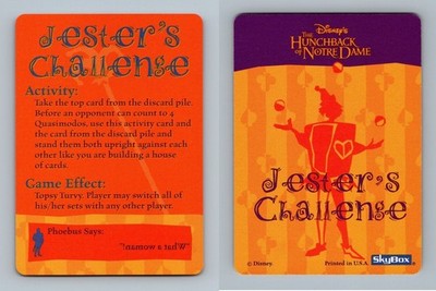 Jester's Challenge - Phoebus 5 Disney Hunchback Of Notre Dame Skybox Quiz Card