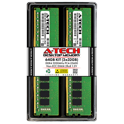 64GB 2x 32GB DDR4-3200 ASUS ROG Rampage VI EXTREME ENCORE Memory RAM