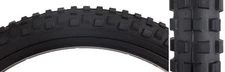 Sunlite Caesar BMX Tire, 20x1.75, Wire Bead, Knobby Tread, 65 PSI, Black, 406ISO