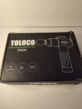 TOLOCO EM26 Percussion Massage Gun 10 Heads Cordless Multispeed Black