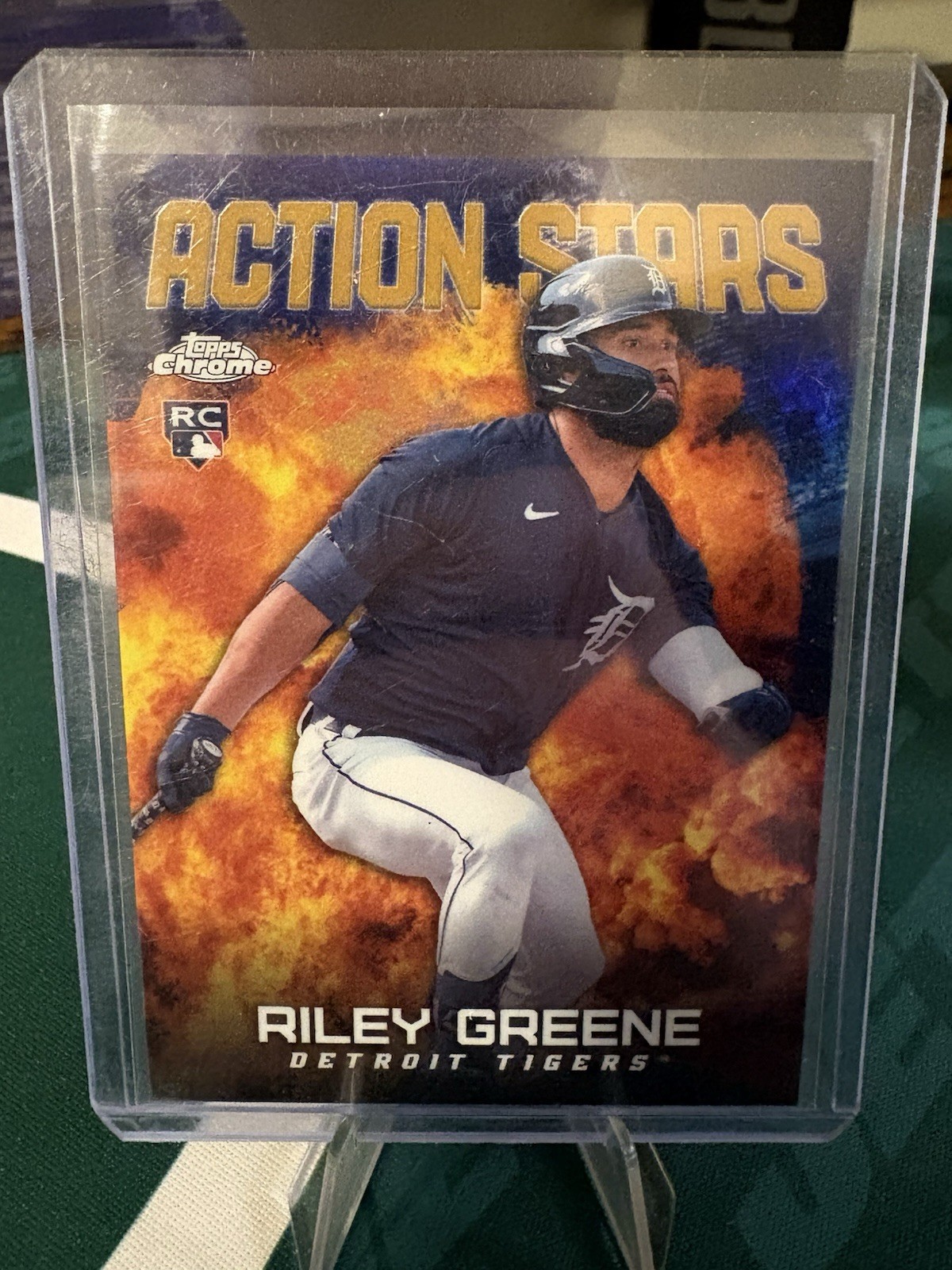 2023 Topps Chrome Update Series - Action Stars Riley Greene #ASC-8 (RC) /50