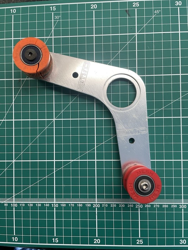 MRP Chain Device Rollers Pair Orange Retro Mtb Down Hill